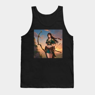 Ancient Turkish Woman Warrior (ABAKAY) Tank Top